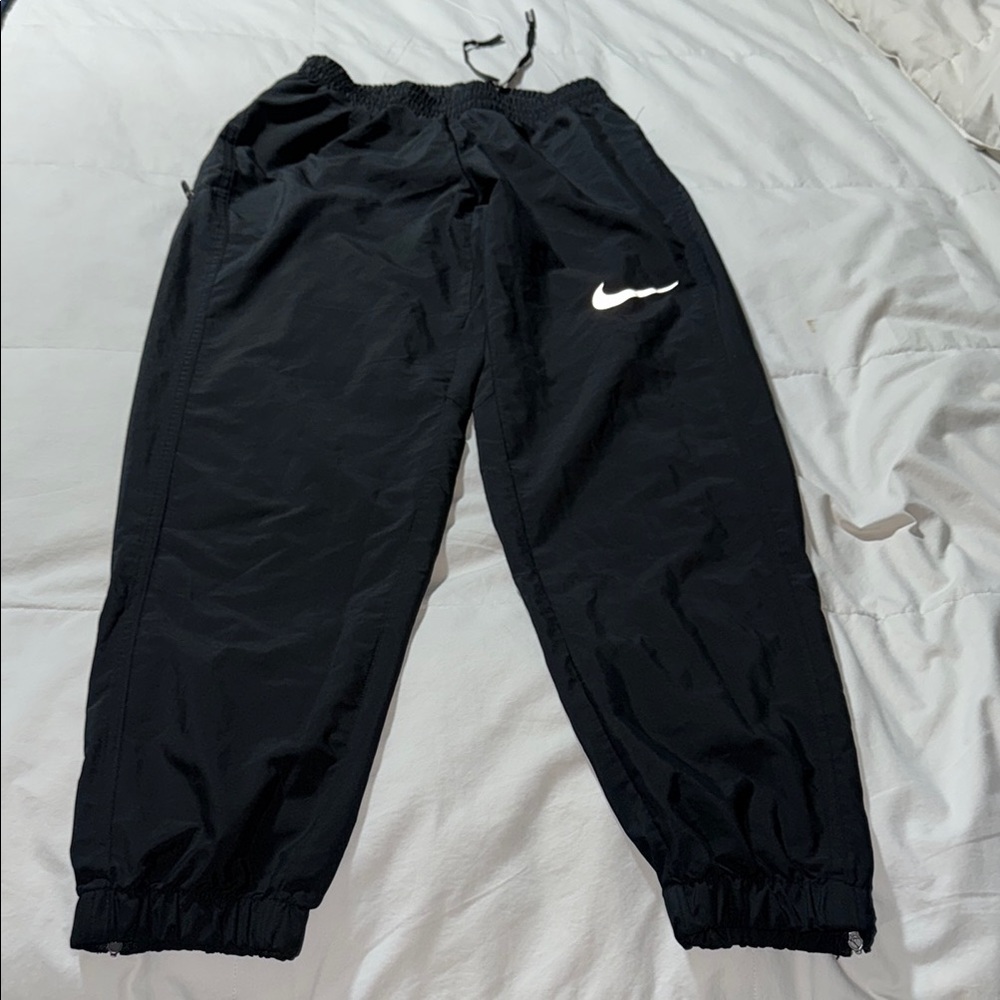Nike Black Athletic Joggers with Elastic Cuffs